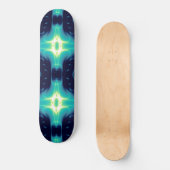 FRAKTAL FLAME, blau Skateboard (Vorderseite)