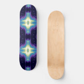 FRAKTAL FLAME, Blauviolett Skateboard (Vorderseite)
