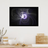 Fraktal Flame : Lichtkreise Poster (Küche)