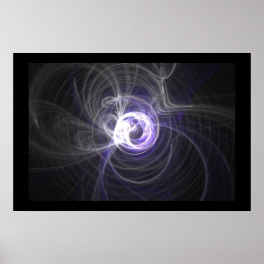 Fraktal Flame : Lichtkreise Poster (Vorne)