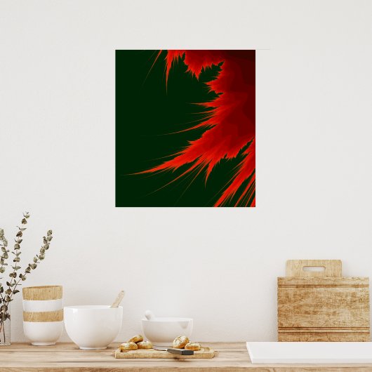 Fraktal Flame Poster (Küche)