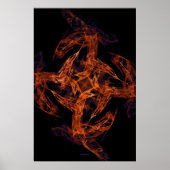Fraktal-Flamme: Feuer Poster (Vorne)