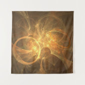 Fraktal Flammenraumenergie-Fantasie Wandteppich (Vorderseite (Horizontal))