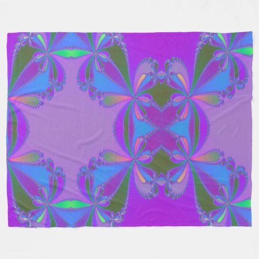Fraktal Fleecedecke (Vorderseite (Horizontal))