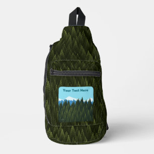 Fraktal Forest Crossbody Bag