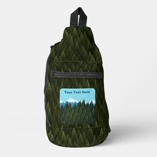 Fraktal Forest Crossbody Bag (Vorderseite)