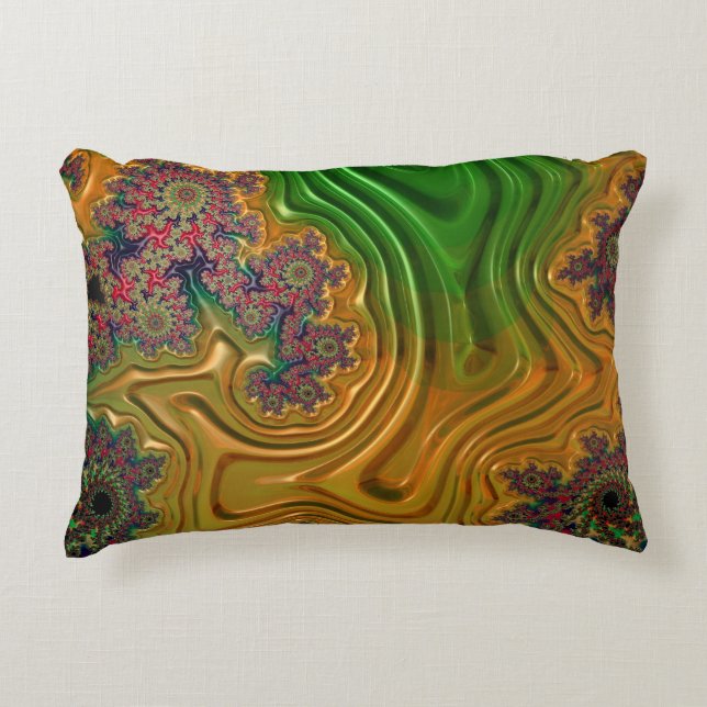 Fraktal Forest Dekokissen (Vorderseite)