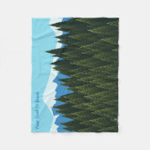 Fraktal Forest Fleecedecke (Vorderseite)