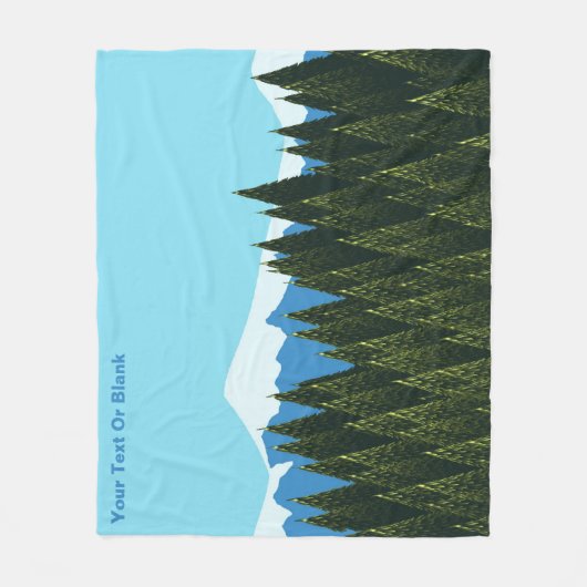 Fraktal Forest Fleecedecke (Vorderseite)