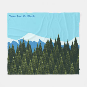 Fraktal Forest Fleecedecke