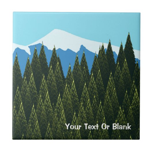 Fraktal Forest Fliese (Vorderseite)