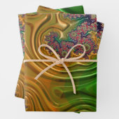 Fraktal Forest Geschenkpapier Set (Beispiel)