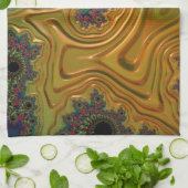 Fraktal Forest Geschirrtuch (Gefaltet)