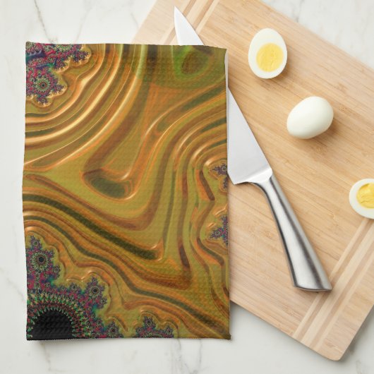 Fraktal Forest Geschirrtuch (Viertel Falte)