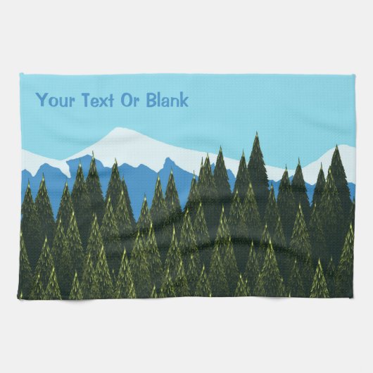 Fraktal Forest Geschirrtuch (Horizontal)