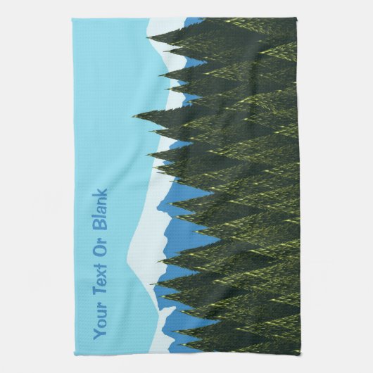 Fraktal Forest Geschirrtuch (Vertikal)