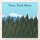 Fraktal Forest Glasuntersetzer (Vorderseite)