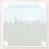 Fraktal Forest Glasuntersetzer (Rückseite)