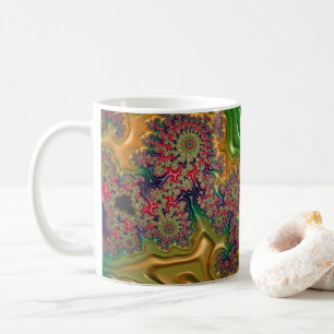 Fraktal Forest Kaffeetasse