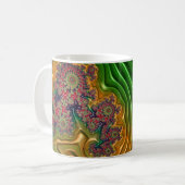 Fraktal Forest Kaffeetasse (Vorderseite Links)
