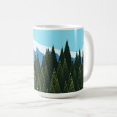 Fraktal Forest Kaffeetasse (VorderseiteRechts)