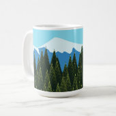Fraktal Forest Kaffeetasse (Vorderseite Links)