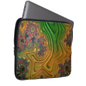 Fraktal Forest Laptopschutzhülle (Vorne Rechts)