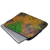 Fraktal Forest Laptopschutzhülle (Vorne Knopf)