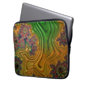 Fraktal Forest Laptopschutzhülle (Vorderseite Links)