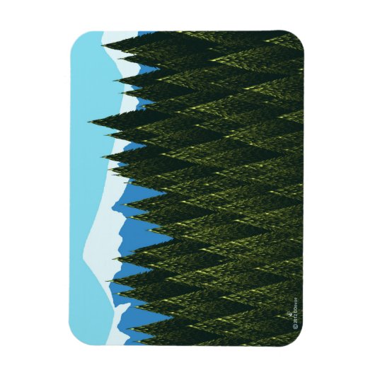 Fraktal Forest Magnet (Vertikal)