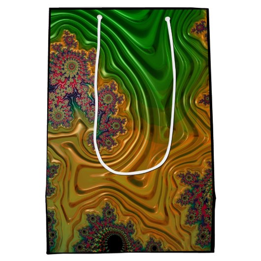 Fraktal Forest Mittlere Geschenktüte (Rückseite)