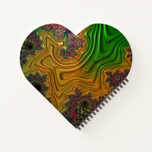 Fraktal Forest Notizblock (Rückseite)