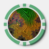 Fraktal Forest Pokerchips (Vorderseite)