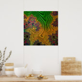 Fraktal Forest Poster (Küche)