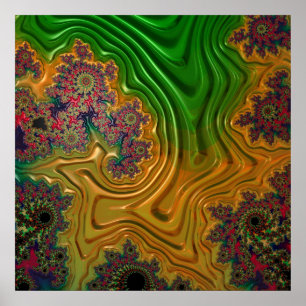 Fraktal Forest Poster