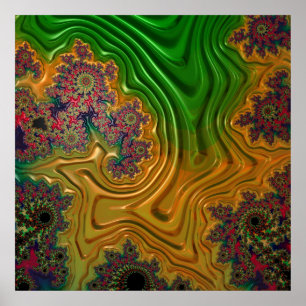 Fraktal Forest Poster