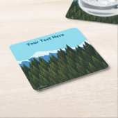 Fraktal Forest Rechteckiger Pappuntersetzer (angewinkelt)