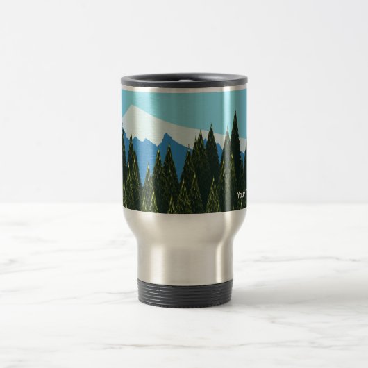 Fraktal Forest Reisebecher (Mittel)