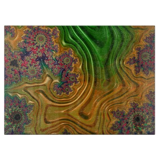 Fraktal Forest Schneidebrett (Vorderseite)