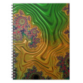 Fraktal Forest Spiral Notebook Notizblock (Vorderseite)