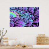 Fraktal Fossile Poster (Küche)