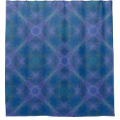 Fraktal Frames, Ocean Blue, Lila Duschvorhang (Vorderseite)