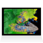 FRAKTAL-FRAU IN GRÜNGELB (Innenansicht Horizontal (Oben))