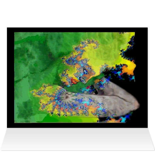 FRAKTAL-FRAU IN GRÜNGELB (Innenansicht Horizontal (Oben))