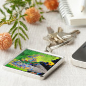 FRAKTAL-FRAU IN GRÜNGELB SCHLÜSSELANHÄNGER (Seite)