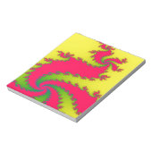 Fraktal für den chinesischen Neujahrsdrachen Notizblock (Rotiert)