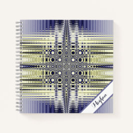 Fraktal für personalisierte optische Illusion Notizblock