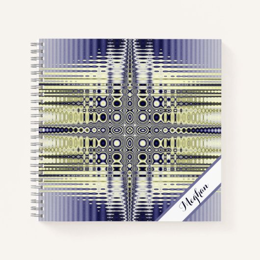 Fraktal für personalisierte optische Illusion Notizblock (Vorderseite)