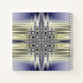 Fraktal für personalisierte optische Illusion Notizblock (Rückseite)