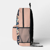 Fraktal Fusion Bedruckter Rucksack (Rechts)